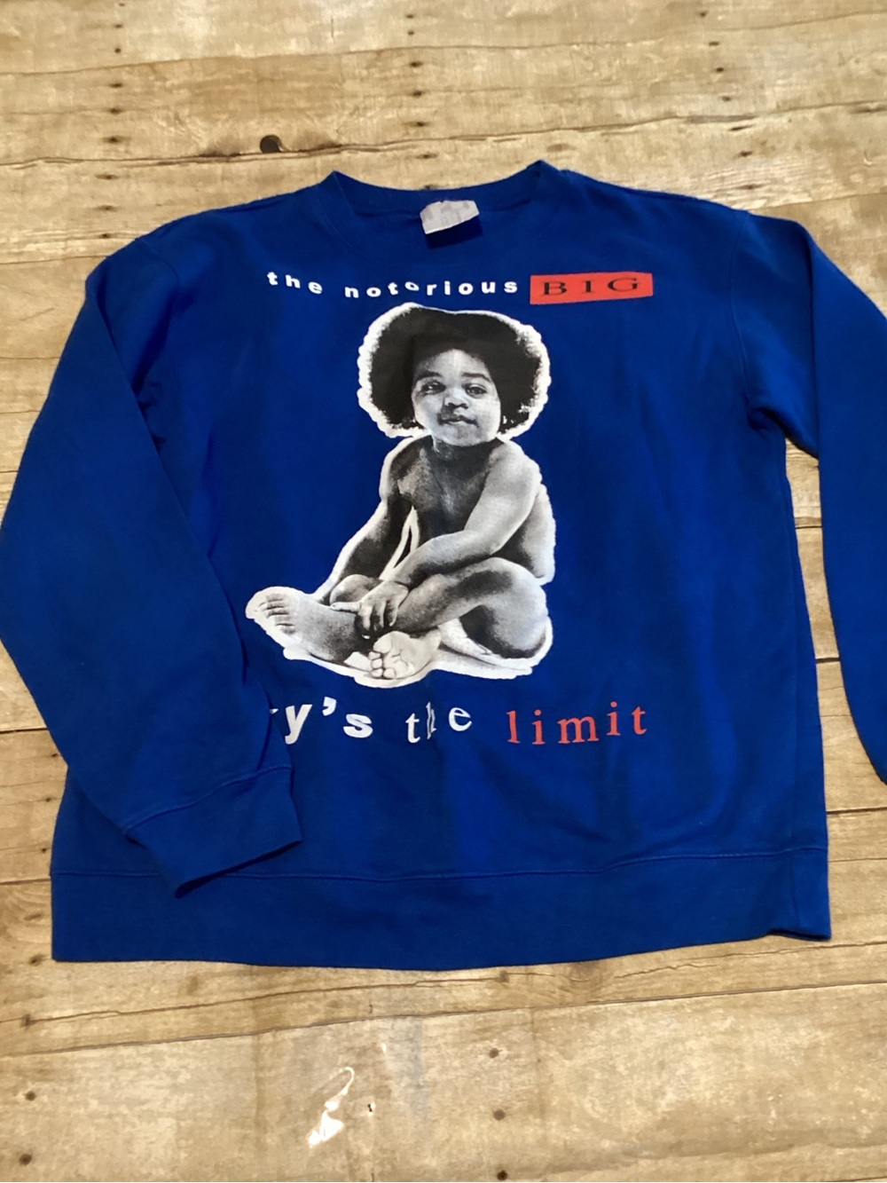 Vintage/Retro The Notorious B.I.G. Graphic Crewneck Sweatshirt 💙🎤